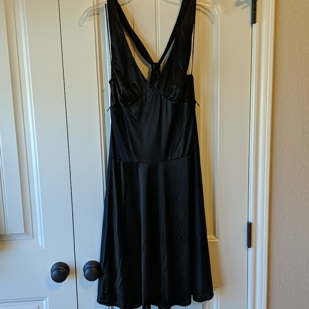 Fredrick's of Hollywood Silk Halter Dress